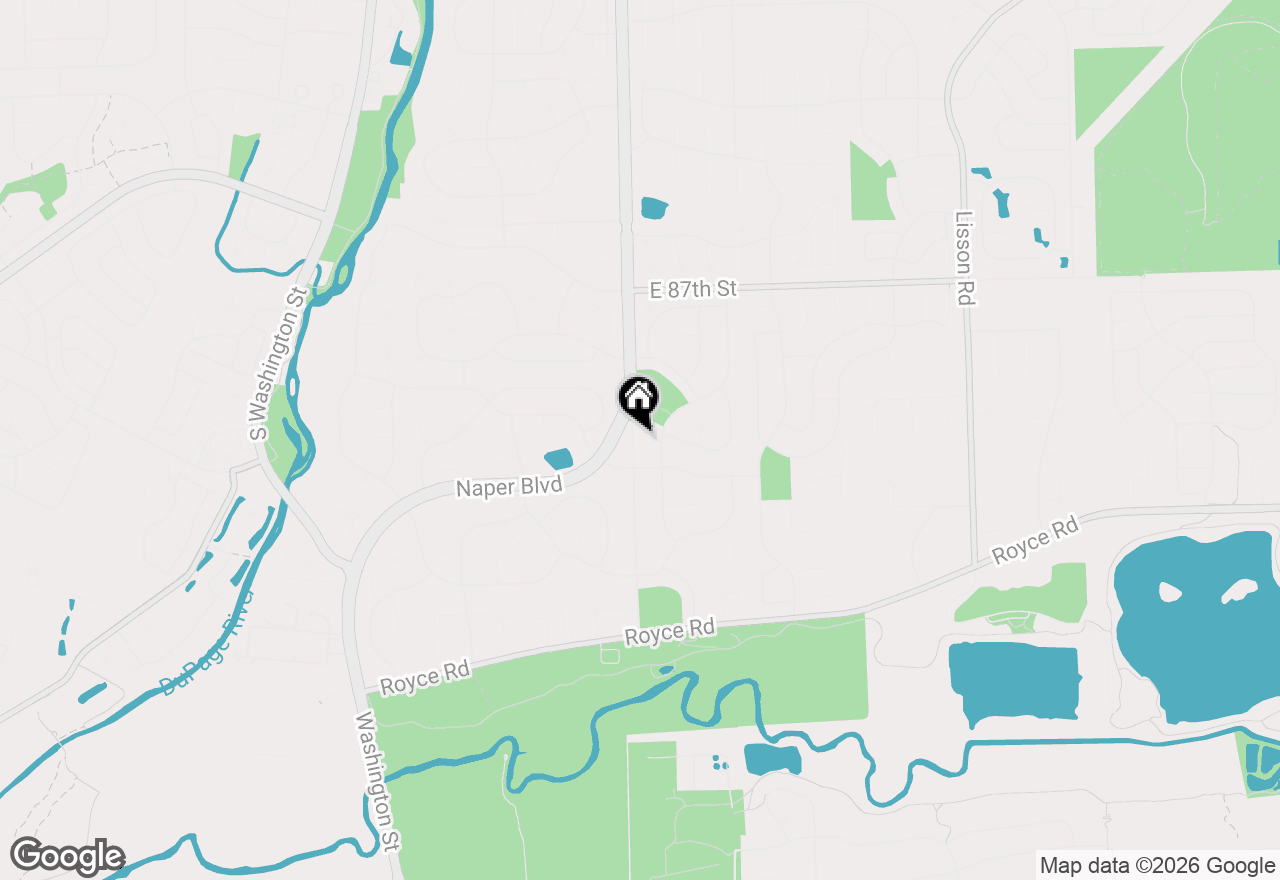 Map of 2412 Barkdoll Road, Naperville, IL 60565
