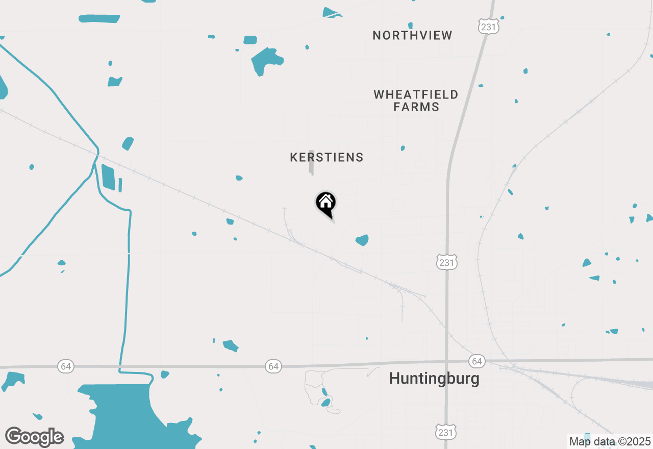 Map of 1396 N Hunters Crossing Circle, Huntingburg, IN 47542