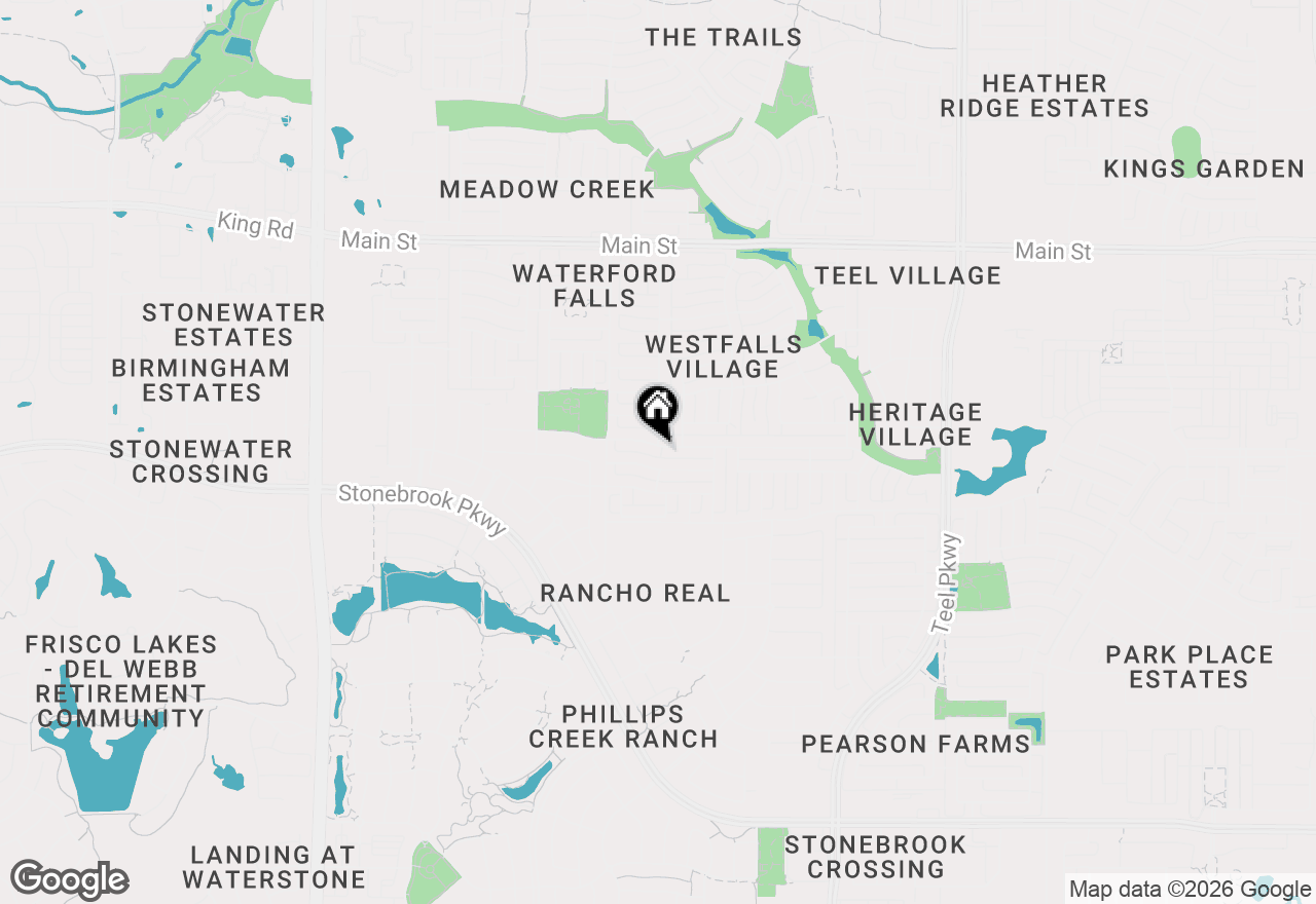 Map of 1717 Angel Falls Drive, Frisco, TX 75036