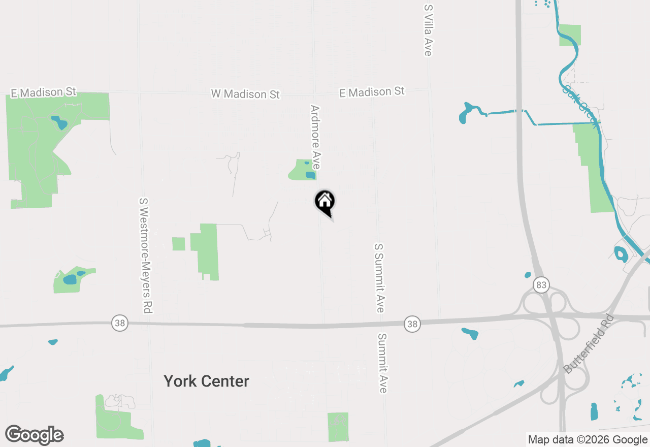 Map of 1231 S Ardmore Avenue, Villa Park, IL 60181