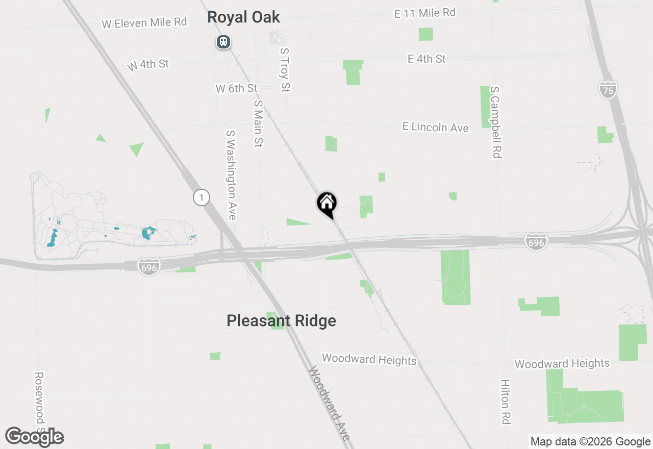 Map of 1510 Maryland Club Drive, Royal Oak, MI 48067