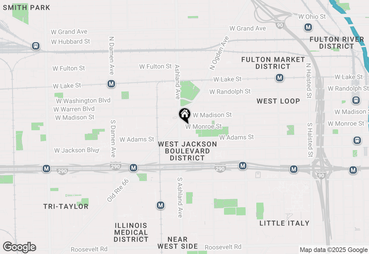 Map of 1550 W Monroe Street #102, Chicago, IL 60607