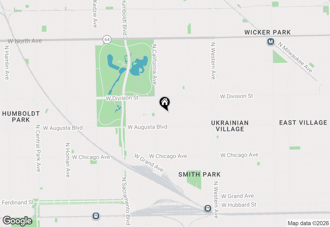 Map of 2725 W Thomas Street #2, Chicago, IL 60622