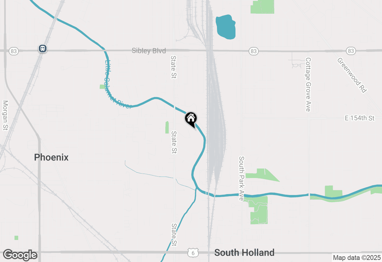 Map of 38 E Grandview Drive, South Holland, IL 60473