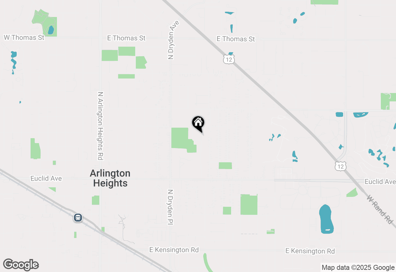 Map of 912 N Carlyle Lane, Arlington Heights, IL 60004