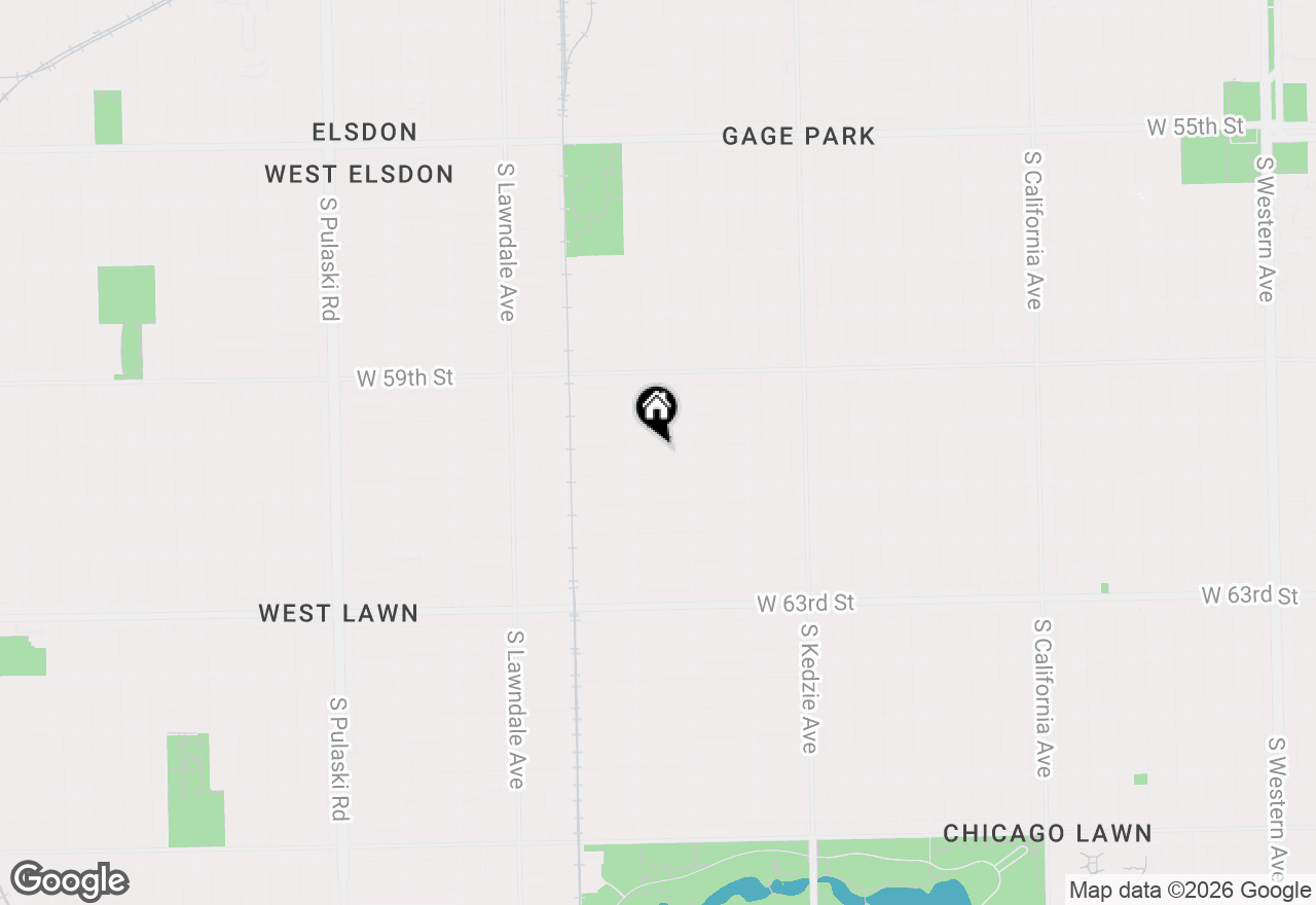 Map of 3432 W 60th Place, Chicago, IL 60629