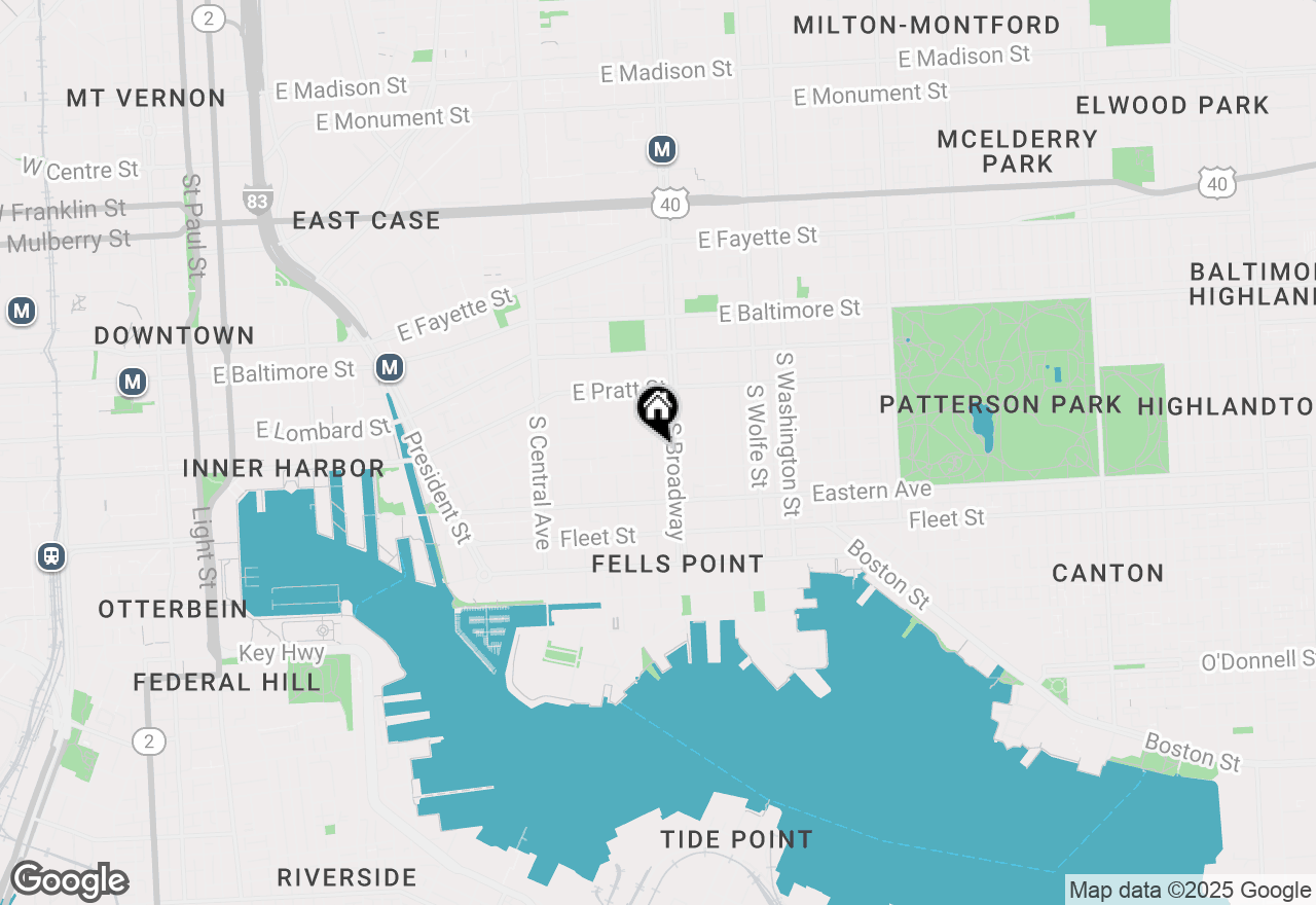 Map of 305 S Bethel Street, Baltimore, MD 21231