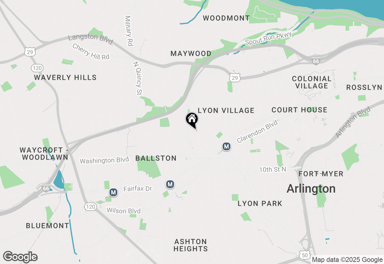 Map of 1414 N Johnson Street, Arlington, VA 22201