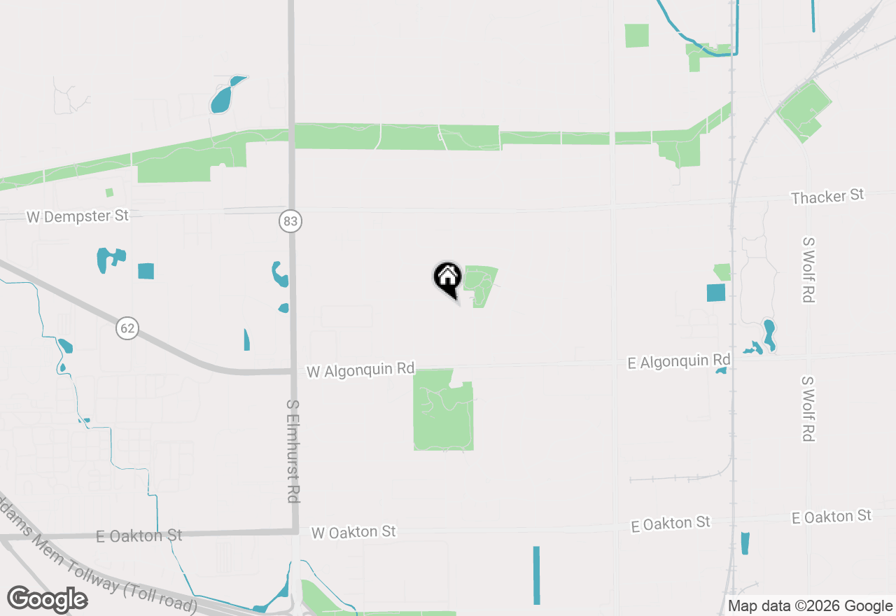 Map of 1012 Marshall Drive, Des Plaines, IL 60016