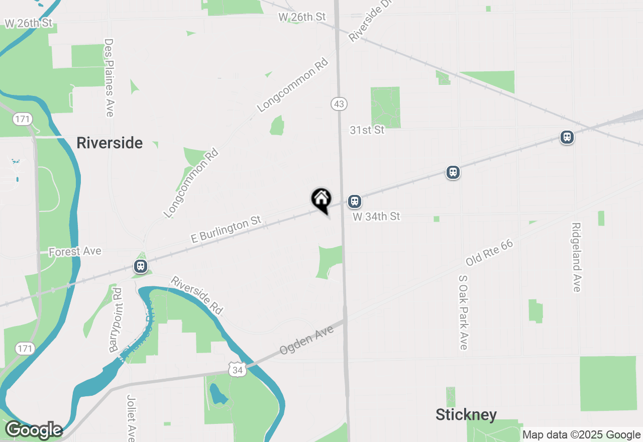 Map of 329 E Quincy Street, Riverside, IL 60546