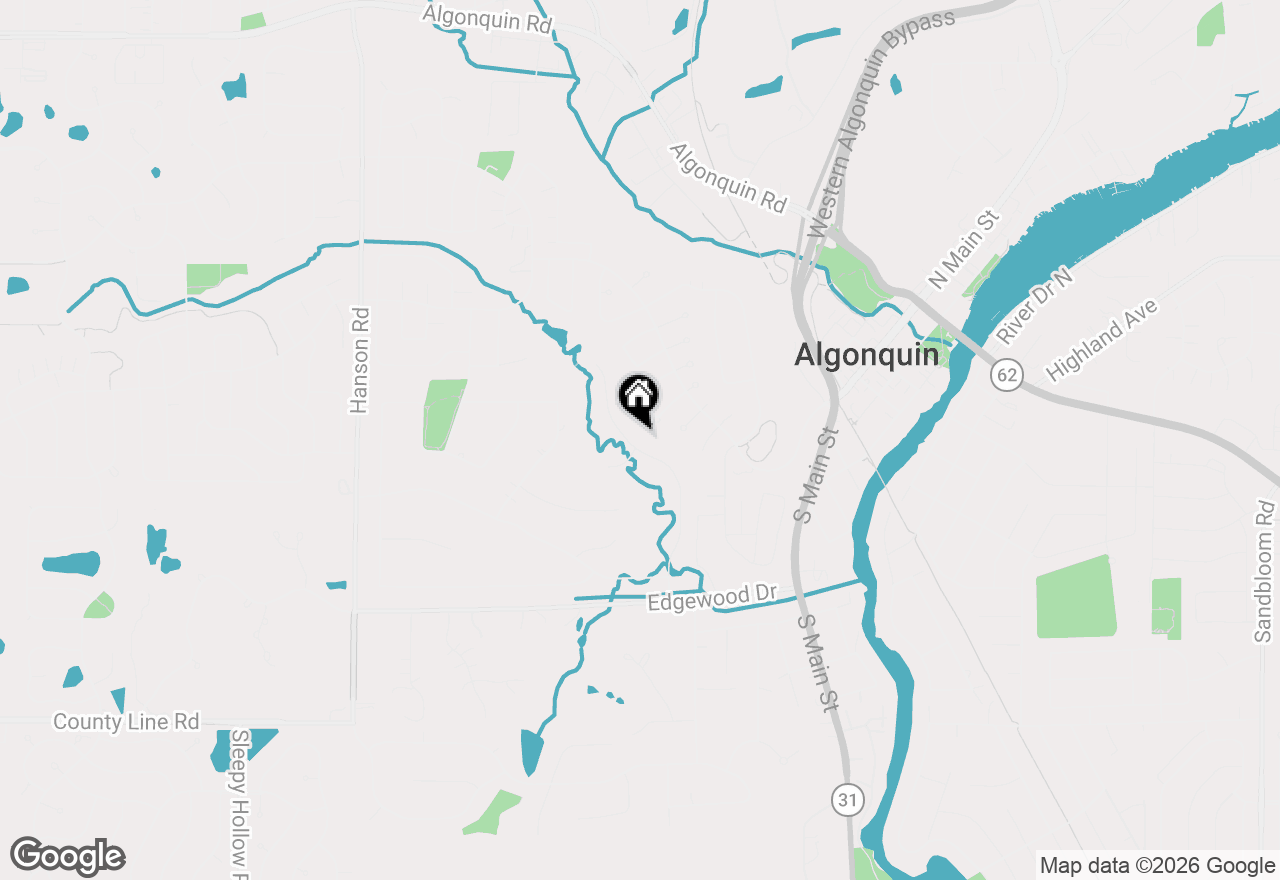 Map of 615 Harper Drive, Algonquin, IL 60102
