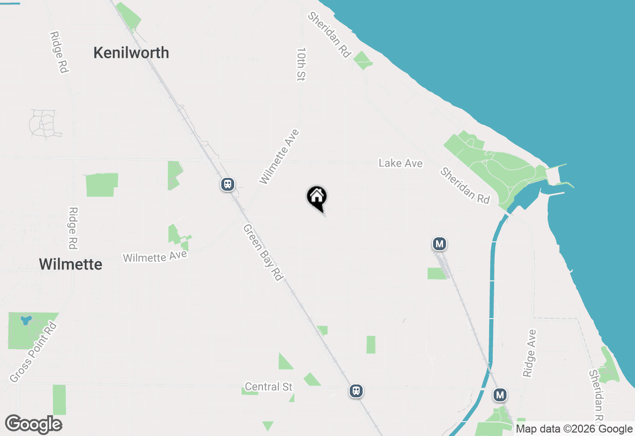 Map of 925 Greenleaf Avenue, Wilmette, IL 60091