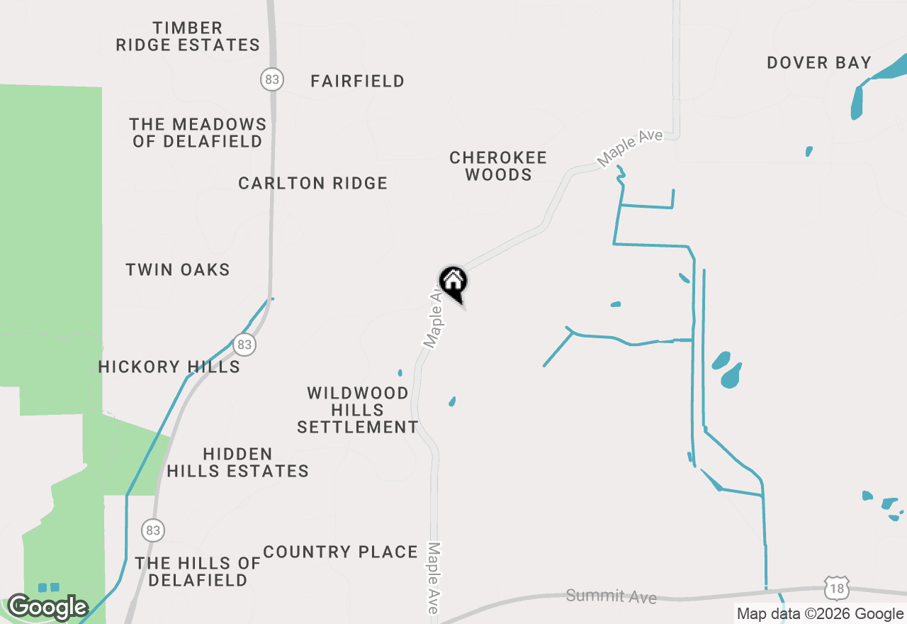 Map of W309N174 Maple Ave, Waukesha, WI 53188