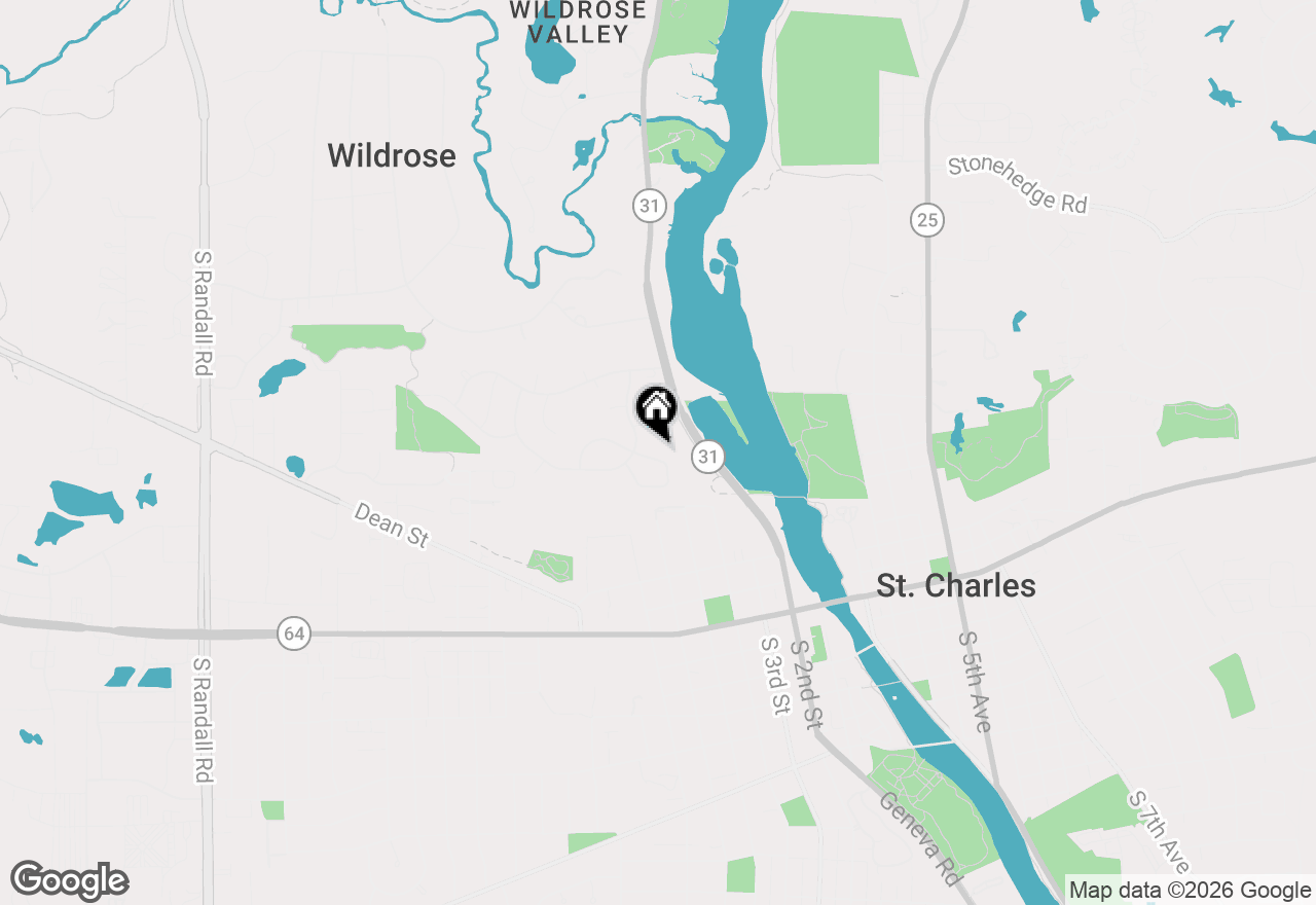 Map of 232 Sedgewick Circle, St. Charles, IL 60174