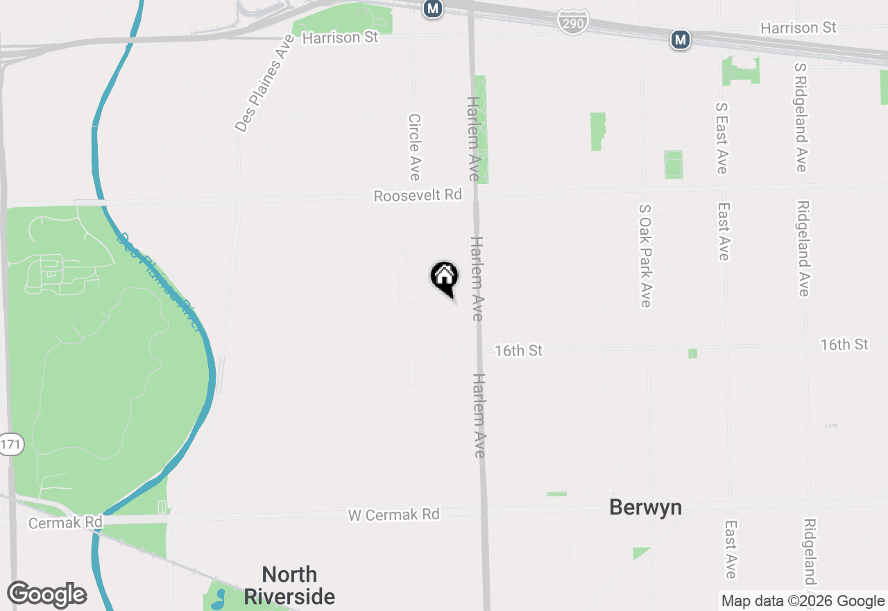 Map of 1440 Marengo Avenue #2E, Forest Park, IL 60130