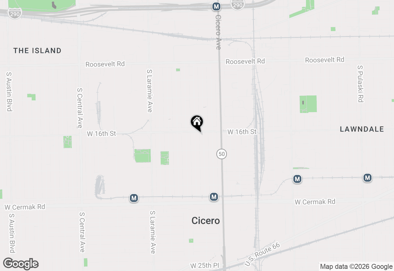 Map of 1605 S 49th Court, Cicero, IL 60804