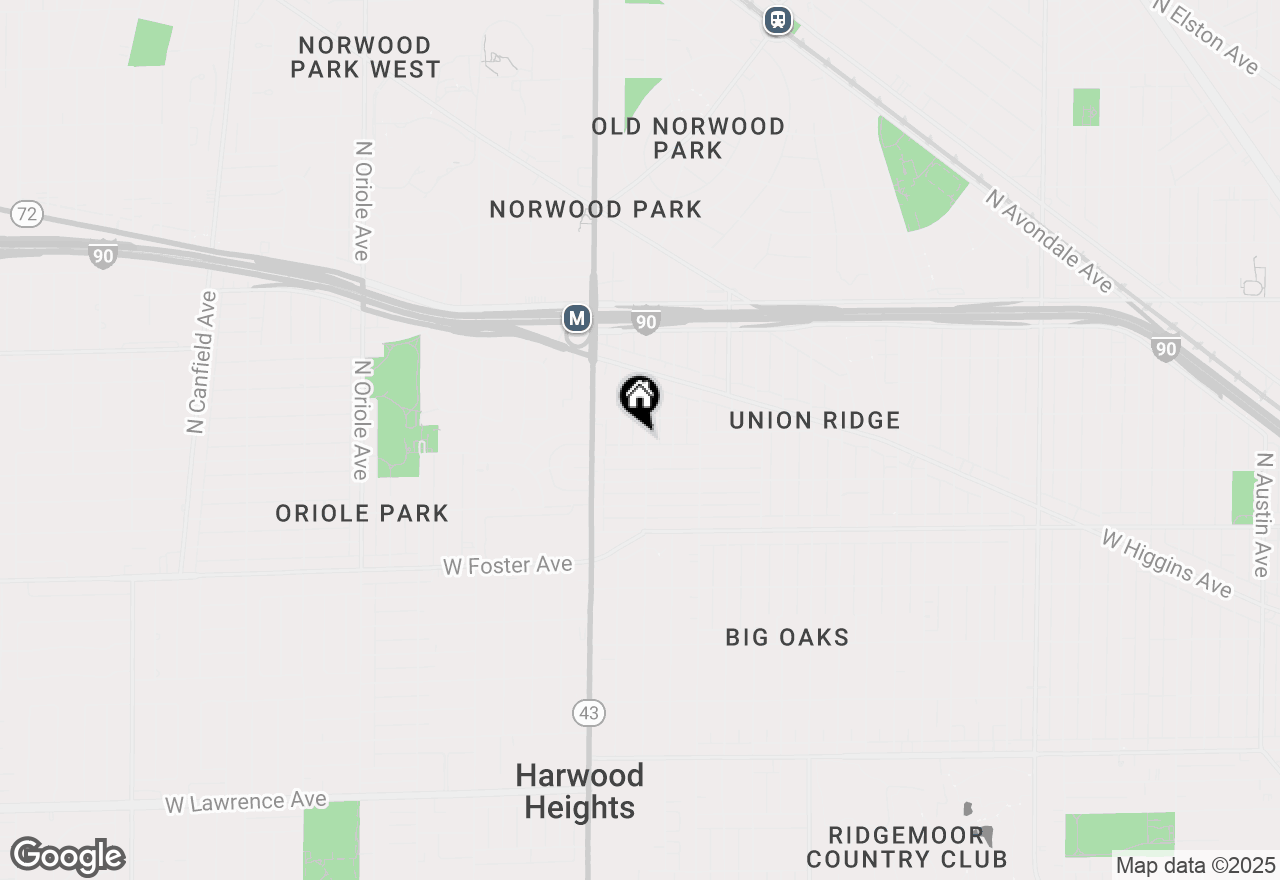 Map of 5344 N Mont Clare Avenue, Chicago, IL 60656