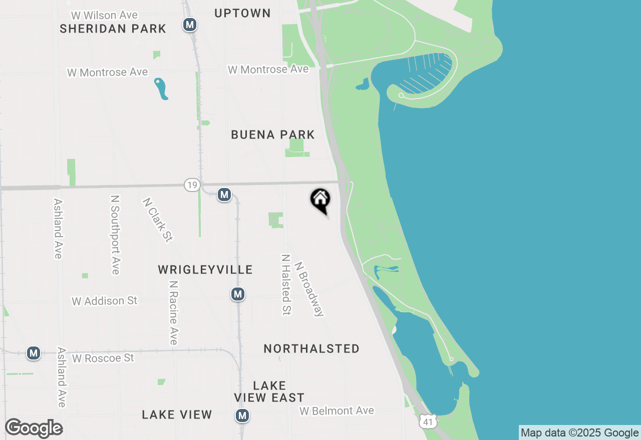 Map of 636 W Grace Street #2W, Chicago, IL 60613