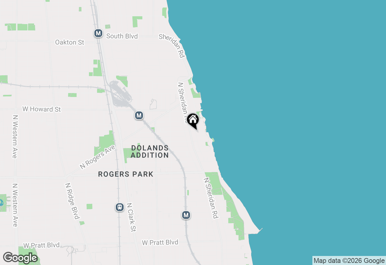 Map of 1353 W Fargo Avenue #3E, Chicago, IL 60626