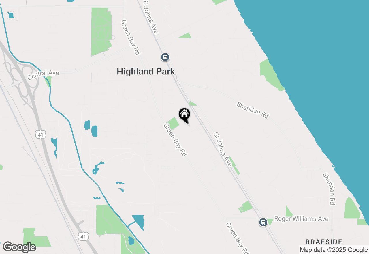 Map of 1263 Glencoe Avenue, Highland Park, IL 60035