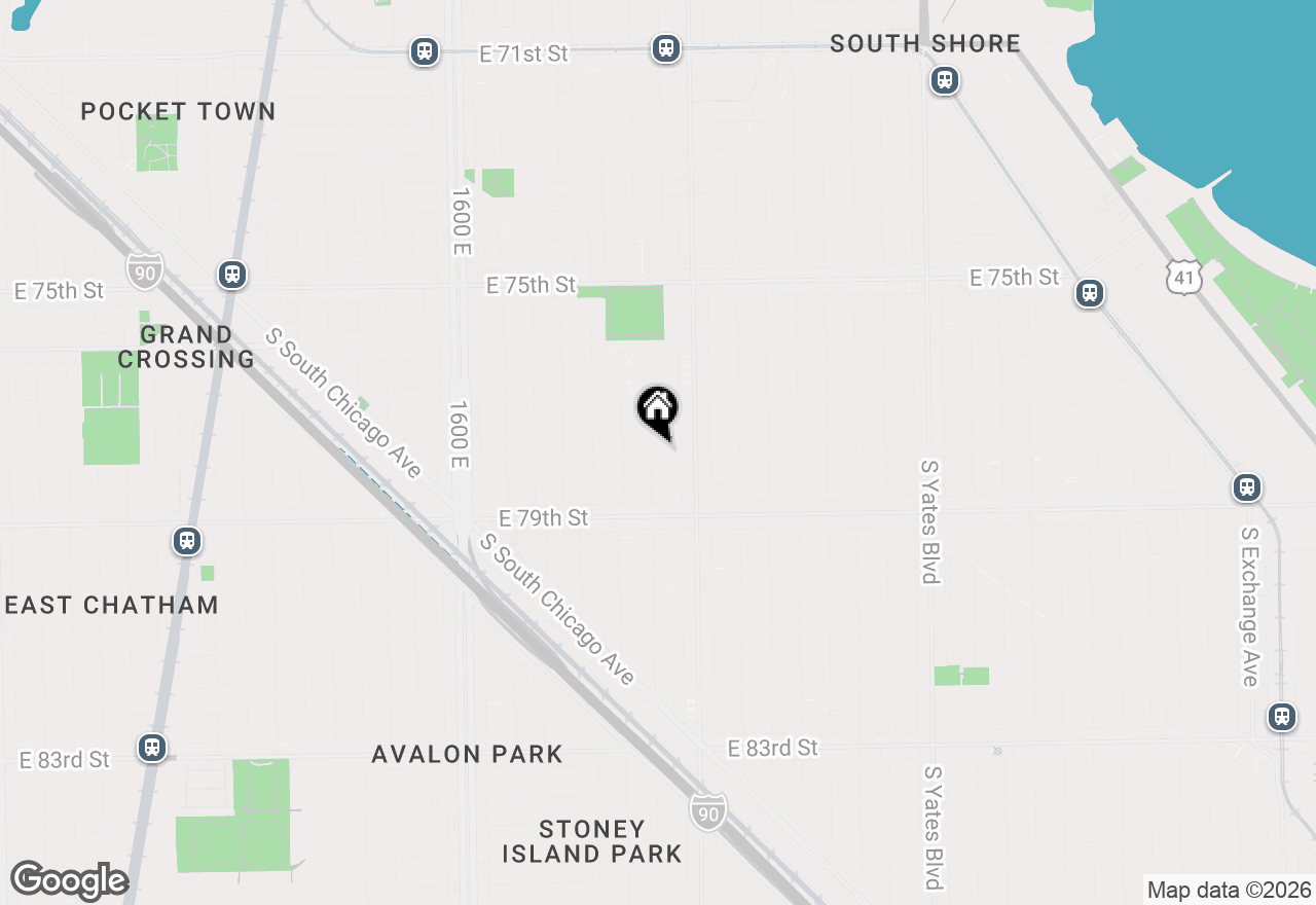 Map of 7758 S Euclid Avenue, Chicago, IL 60649