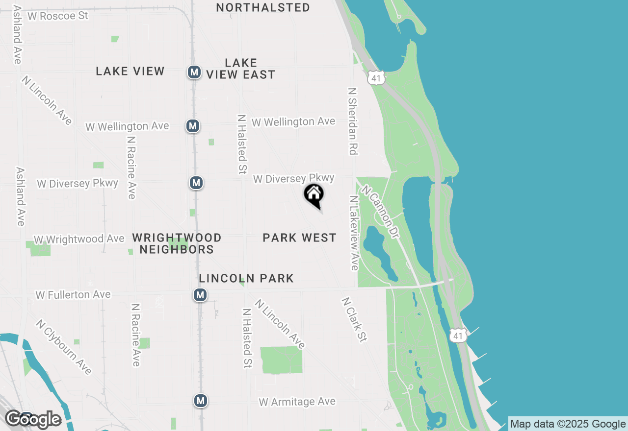 Map of 532 W Wrightwood Avenue, Chicago, IL 60614