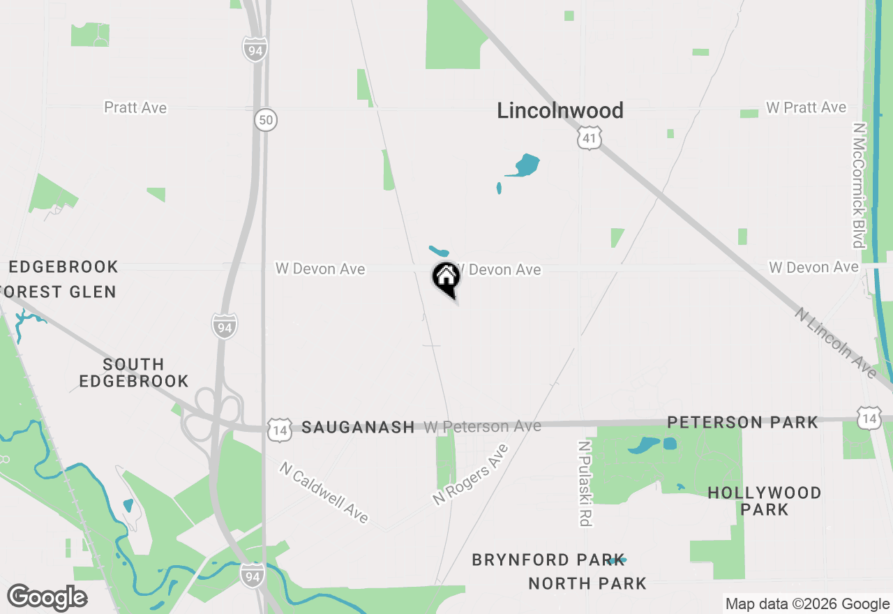 Map of 6301 N Lowell Avenue, Chicago, IL 60646