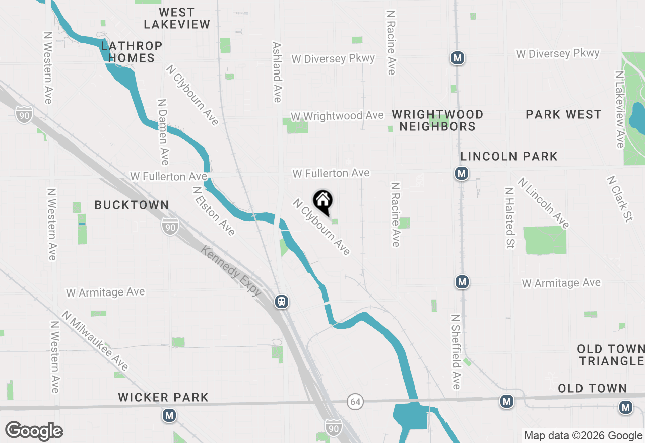 Map of 2217 N Clybourn Avenue, Chicago, IL 60614
