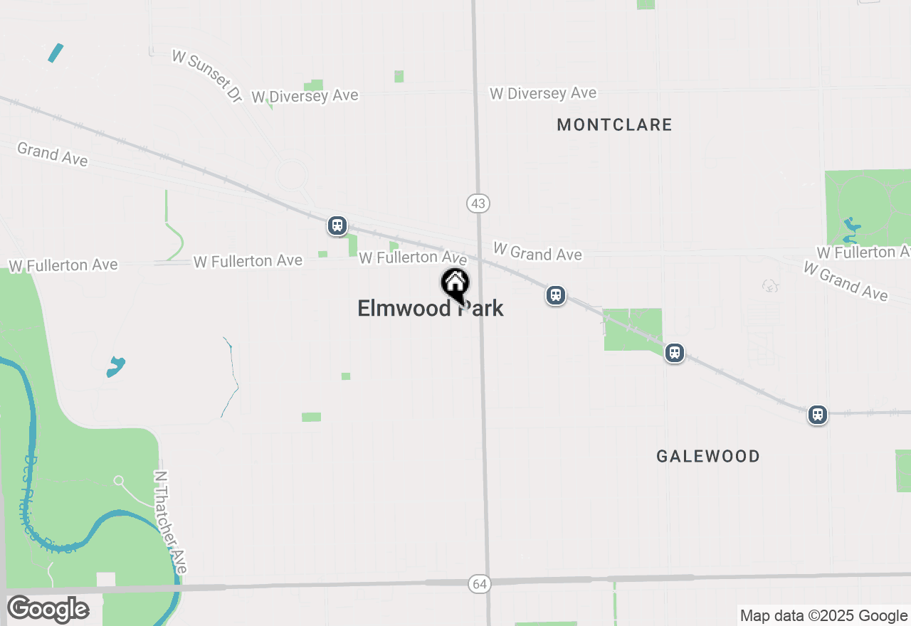 Map of 2226 N 72nd Court, Elmwood Park, IL 60707