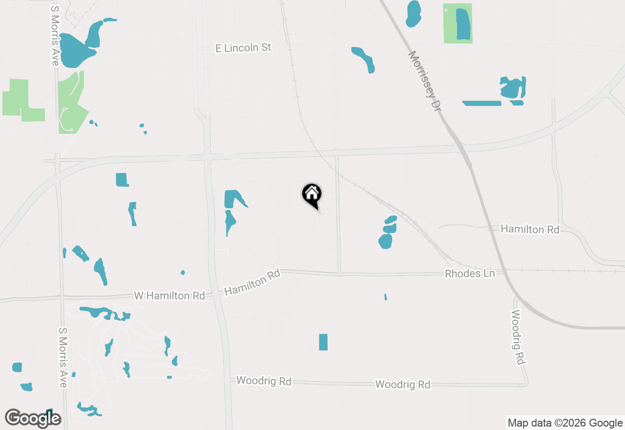 Map of 1125 11th Street, Bloomington, IL 61704