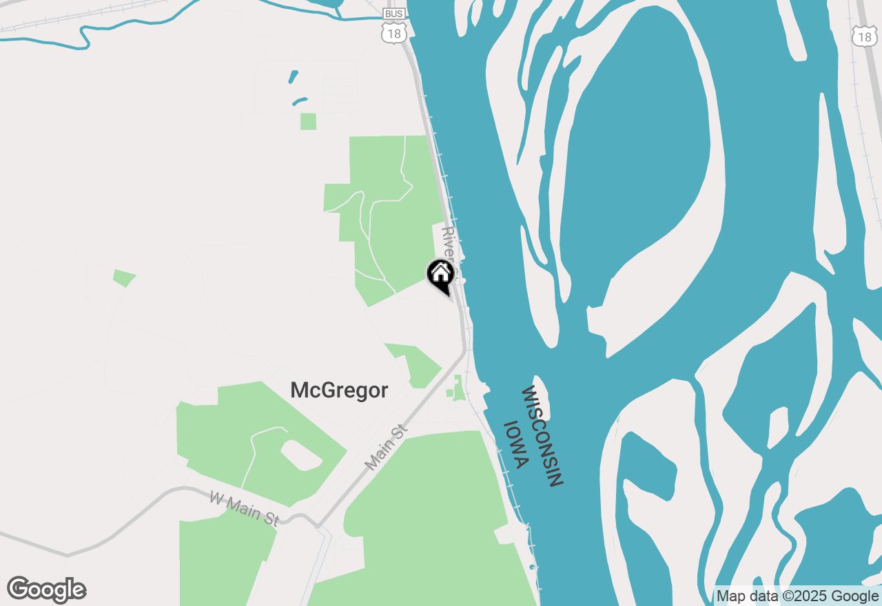 Map of 164 Mcgregor Heights Road, Mcgregor, IA 52157