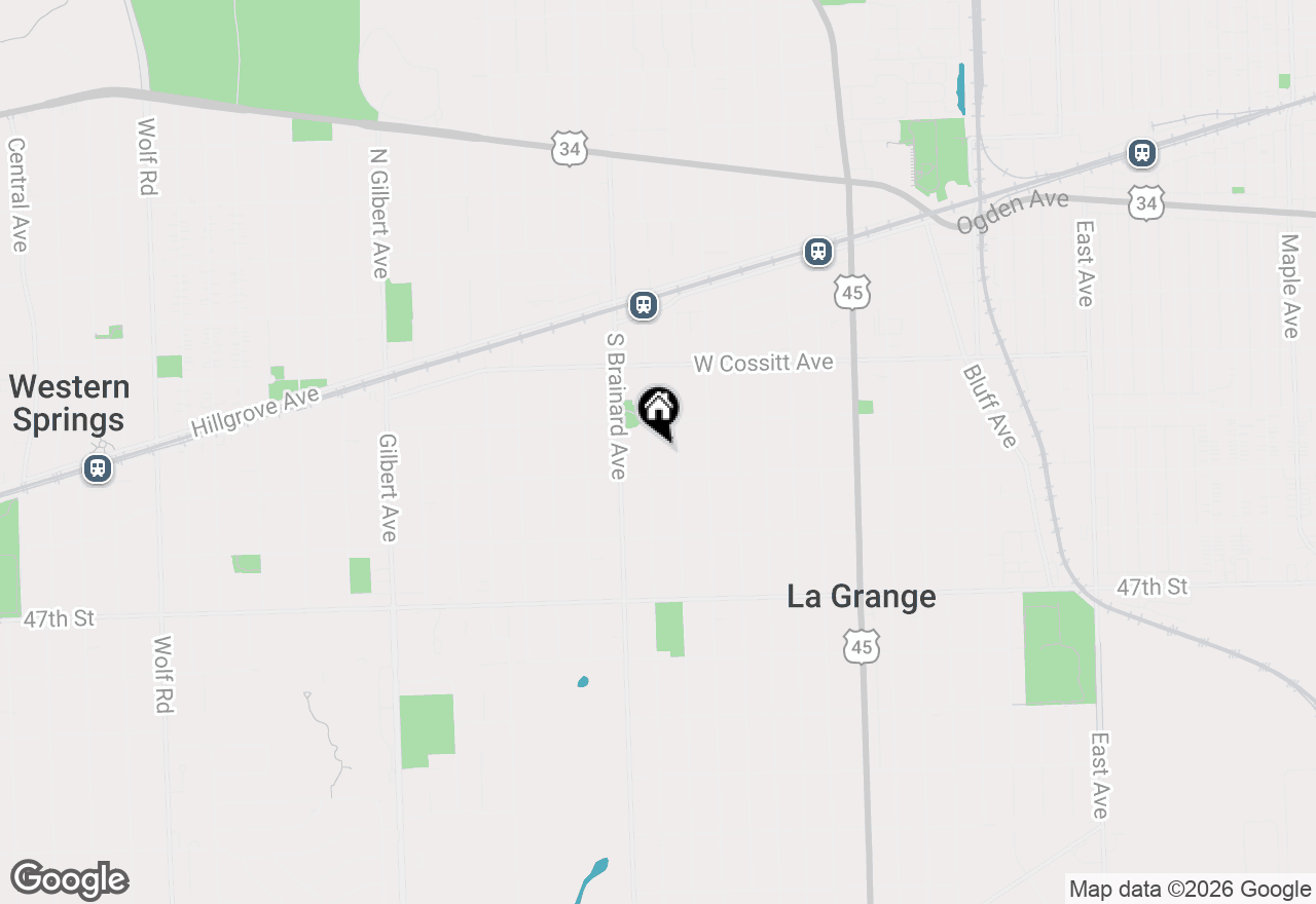 Map of 225 S Stone Avenue, La Grange, IL 60525