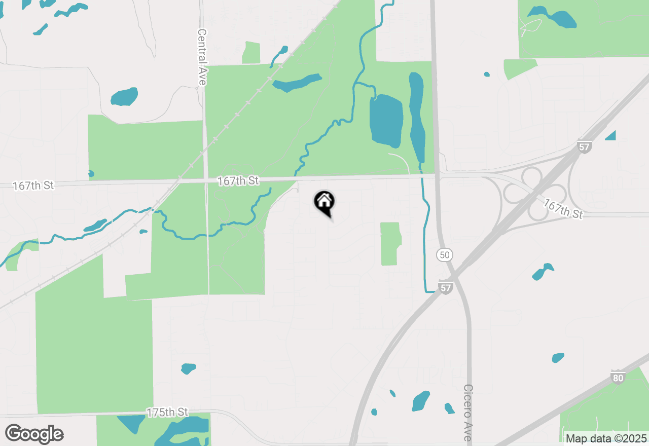 Map of 16830 Laramie Avenue, Oak Forest, IL 60452