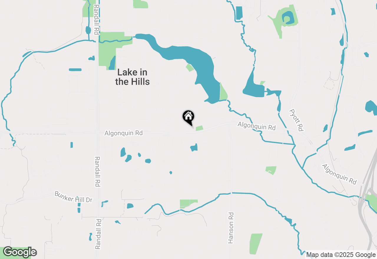Map of 1702 W Algonquin Road, Lake In The Hills, IL 60156