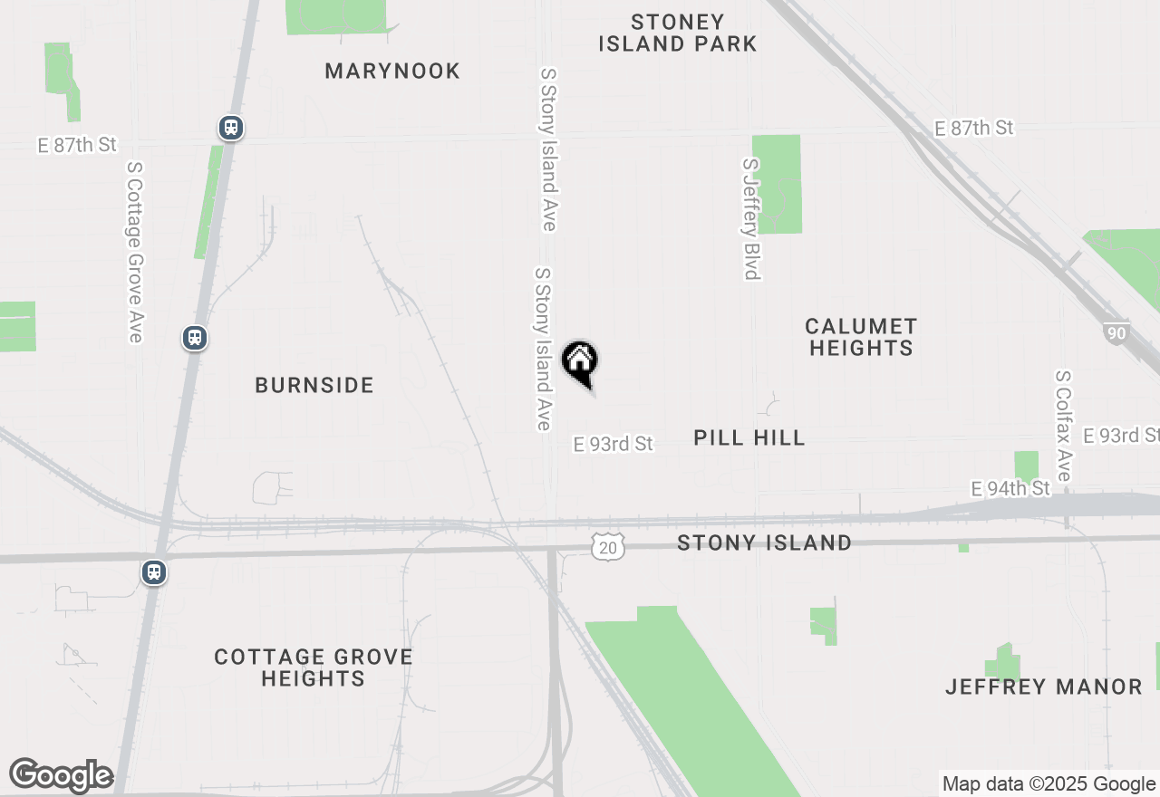 Map of 1629 E 92nd Street, Chicago, IL 60617