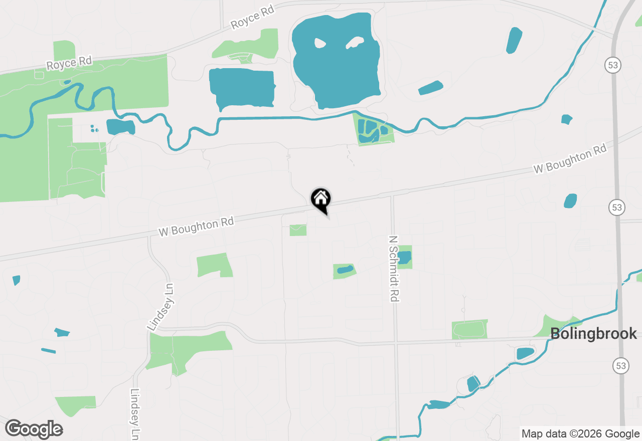 Map of 342 Redwing Drive, Bolingbrook, IL 60440