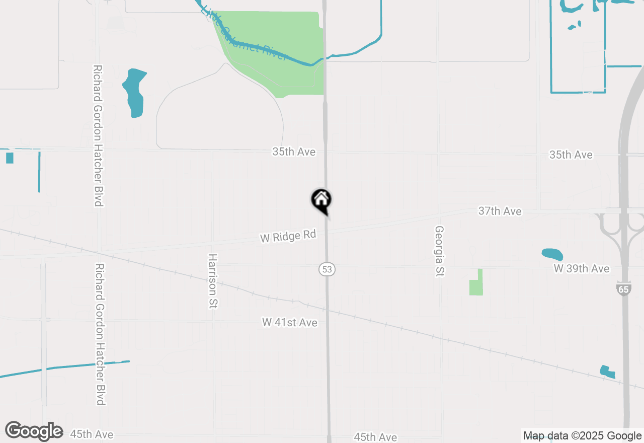 Map of 3740-3744 Broadway, Gary, IN 46408