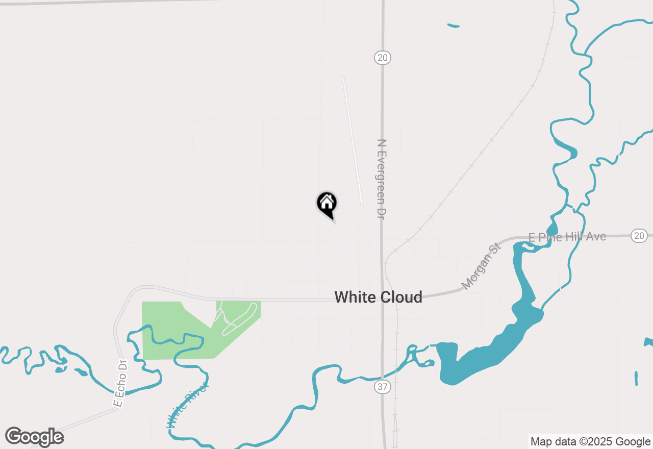 Map of 48 N North Street, White Cloud, MI 49349