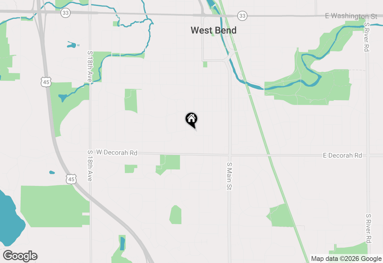 Map of 777 Pine Dr, West Bend, WI 53095