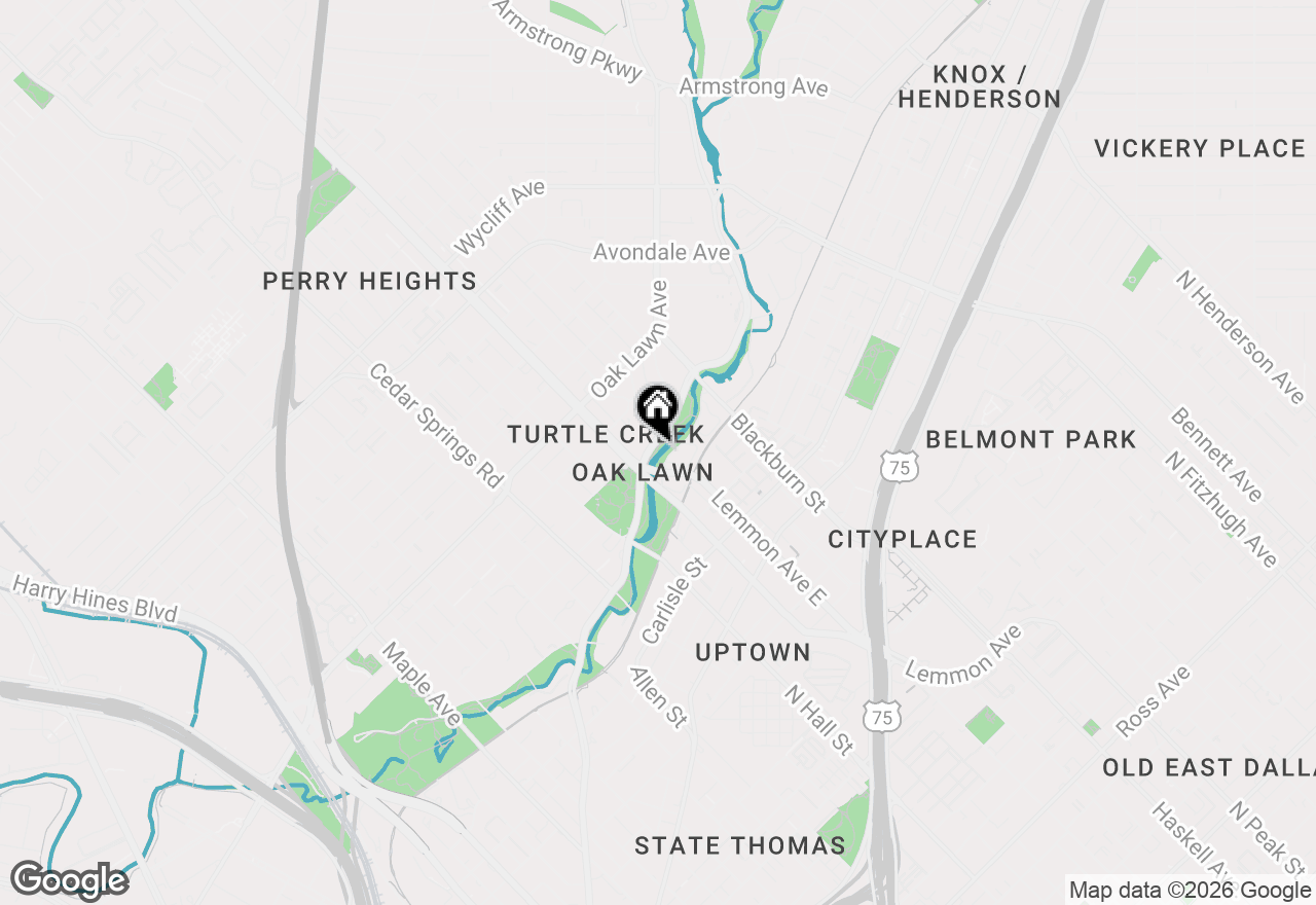 Map of 3505 Turtle Creek Boulevard #9E, Dallas, TX 75219