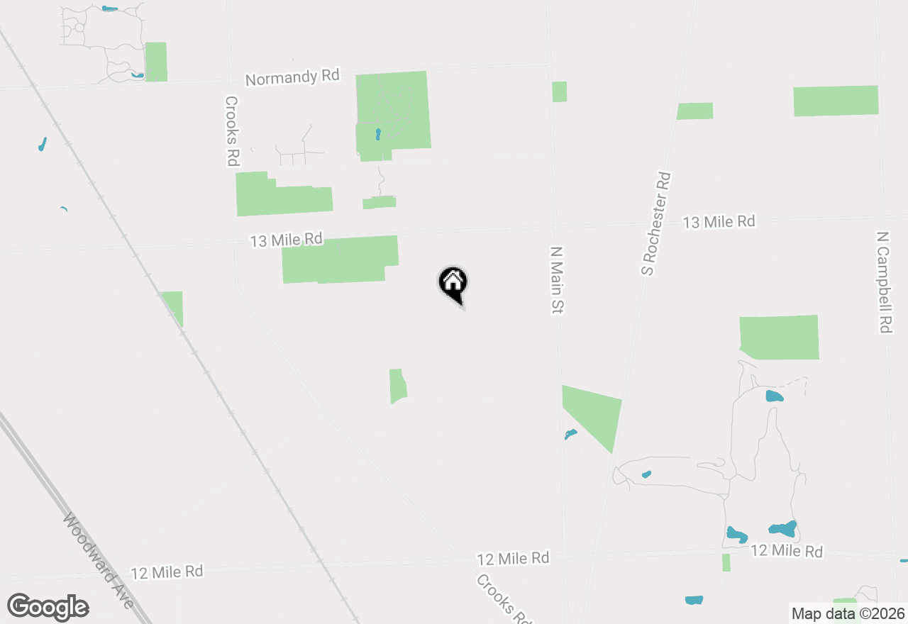 Map of 612 Royal Avenue, Royal Oak, MI 48073