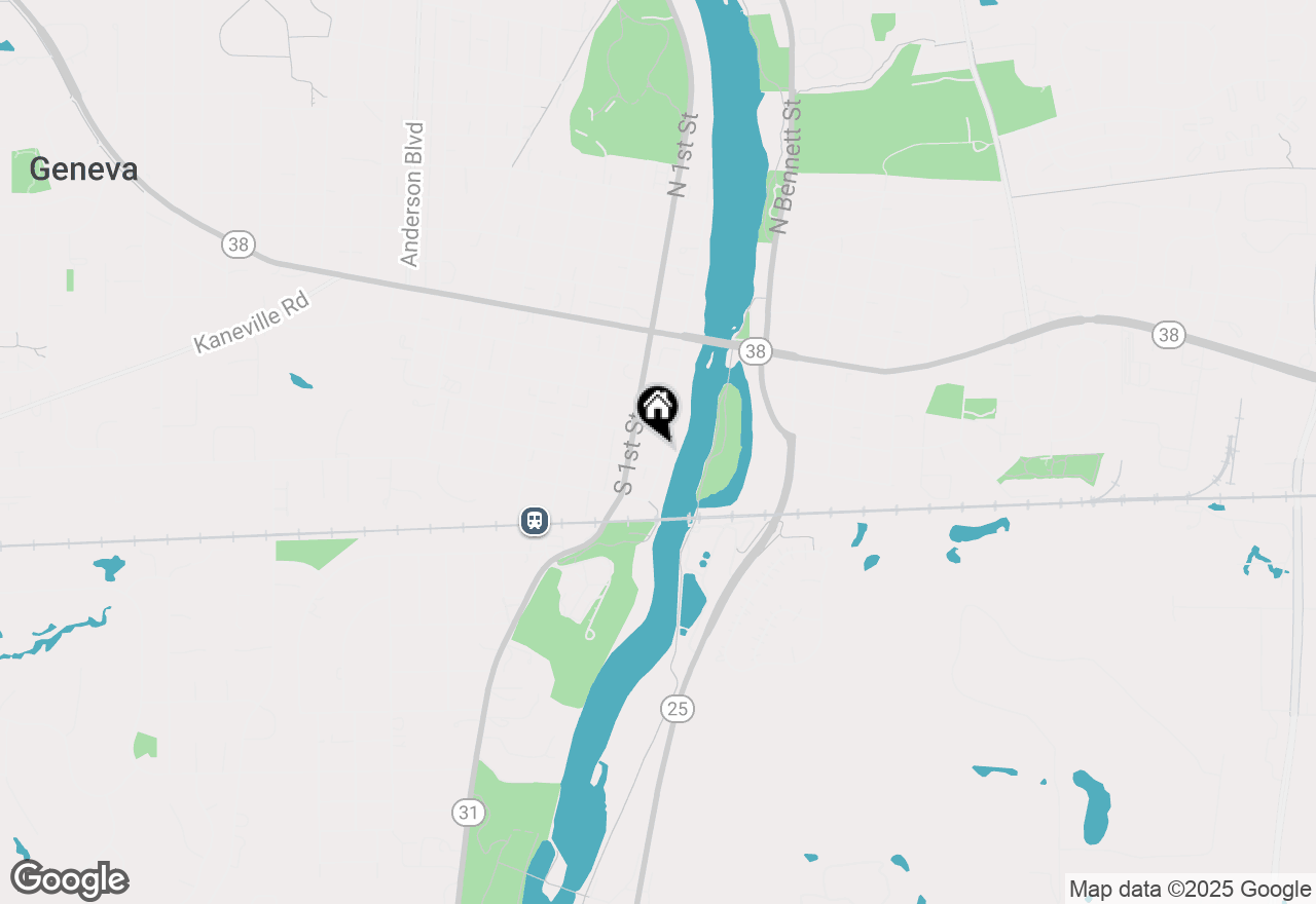 Map of 312 S River Lane, Geneva, IL 60134