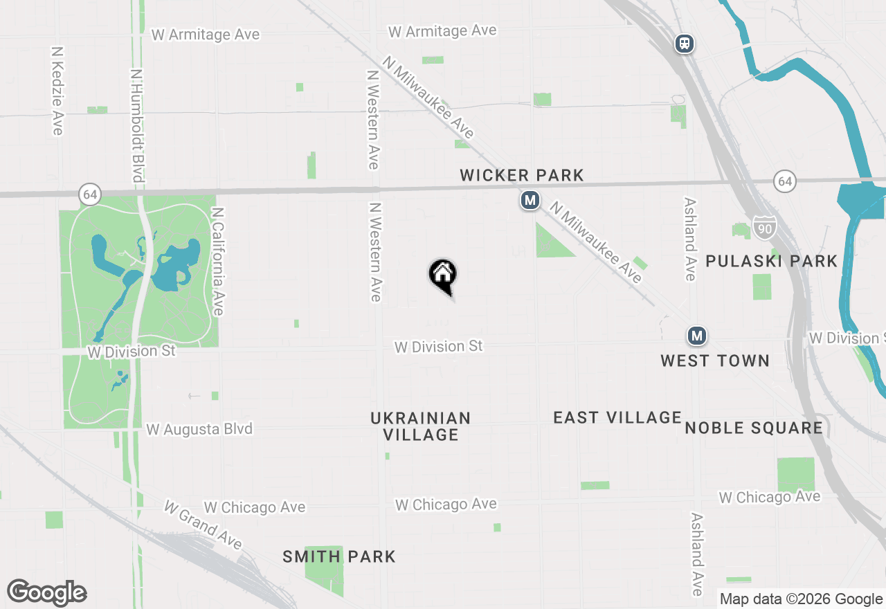 Map of 2224 W Potomac Avenue, Chicago, IL 60622