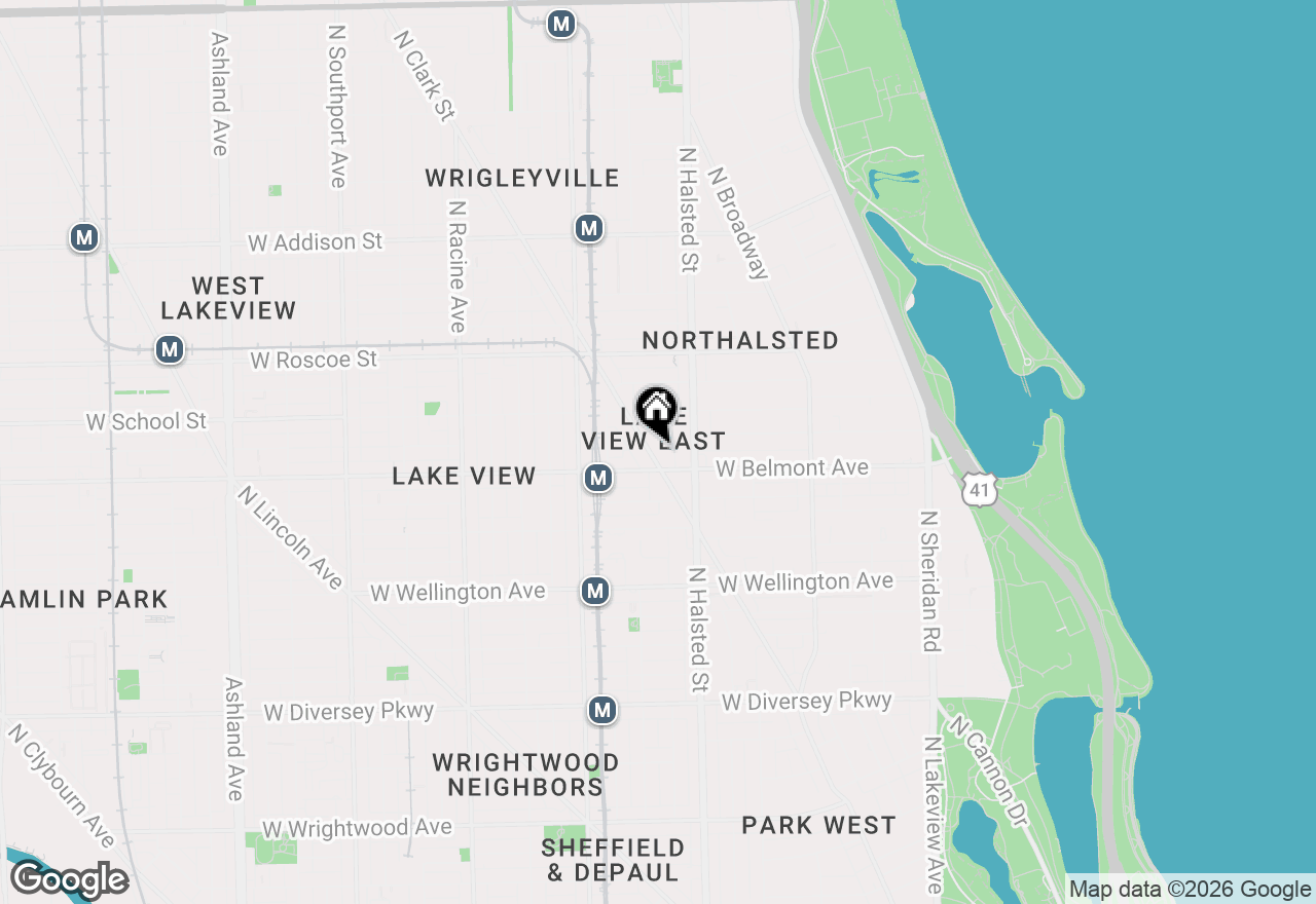 Map of 3217 N Clark Street #405, Chicago, IL 60657