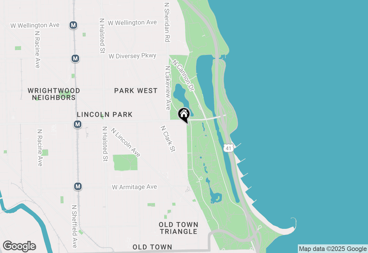 Map of 2340 N Lincoln Park West #101, Chicago, IL 60614