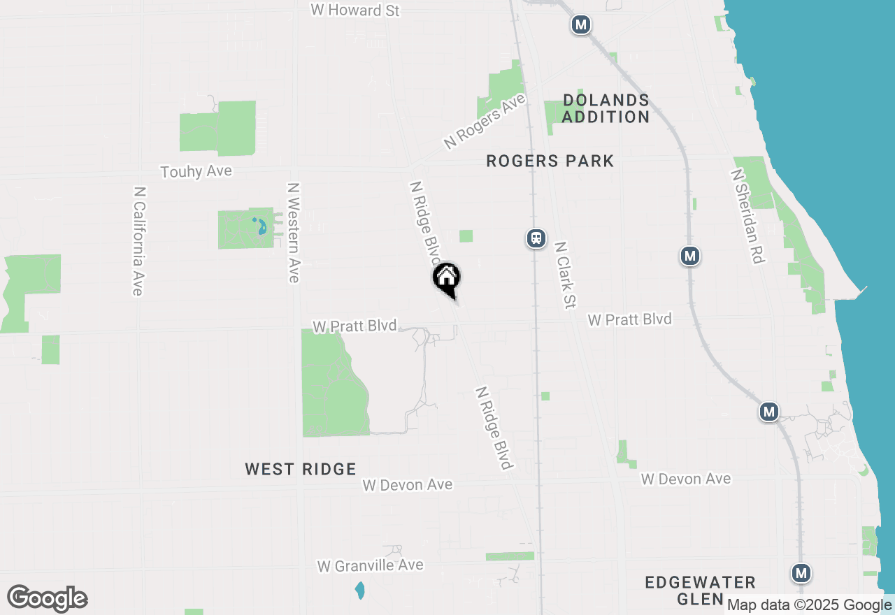 Map of 6826 N Ridge Boulevard #404, Chicago, IL 60645
