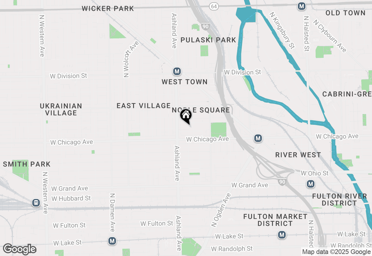 Map of 1527 W Pearson Street, Chicago, IL 60642