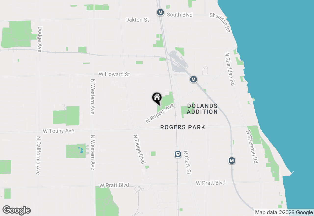 Map of 7334 N Winchester Avenue #2E, Chicago, IL 60626