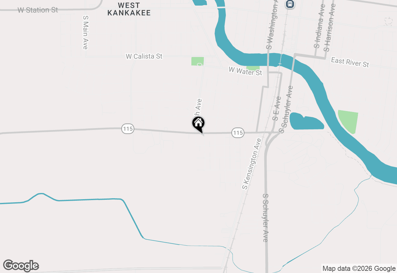 Map of 756 W Jeffery Street, Kankakee, IL 60901