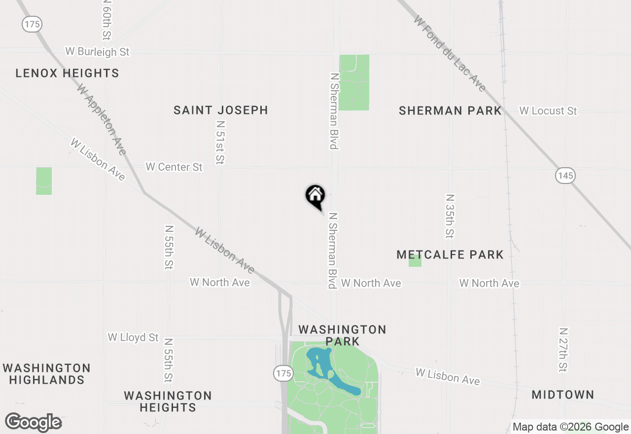 Map of 2525 N 44th St, Milwaukee, WI 53210